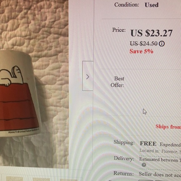 Vintage peanuts Snoopy sleeping on red dog house roof - Picture 6 of 6